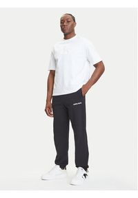 Calvin Klein Jeans T-Shirt Hero Monologo LV04RB295G Biały Relaxed Fit. Kolor: biały. Materiał: bawełna #4