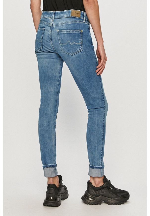 Pepe Jeans - Jeansy Pixie. Kolor: niebieski