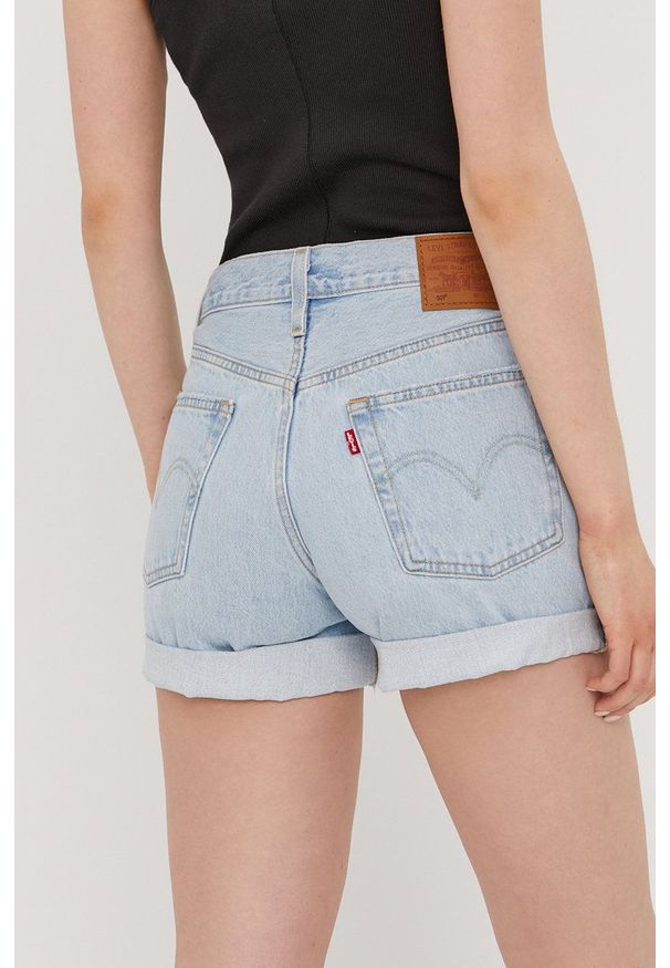 Levi's® - Levi's - Szorty jeansowe. Okazja: na spotkanie biznesowe, na co dzień. Kolor: niebieski. Materiał: jeans. Styl: casual, biznesowy