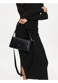 Calvin Klein Torebka Ck Must Shoulder Bag_Croco K60K612111 Czarny. Kolor: czarny. Materiał: skórzane #4