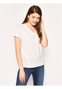 Lee T-Shirt V Neck Tee L41JENLJ 112108997 Biały Regular Fit. Kolor: biały. Materiał: lyocell #1