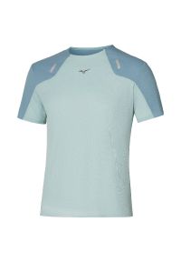 Koszulka Mizuno Tech Light. Kolor: niebieski. Materiał: materiał. Sport: bieganie #1