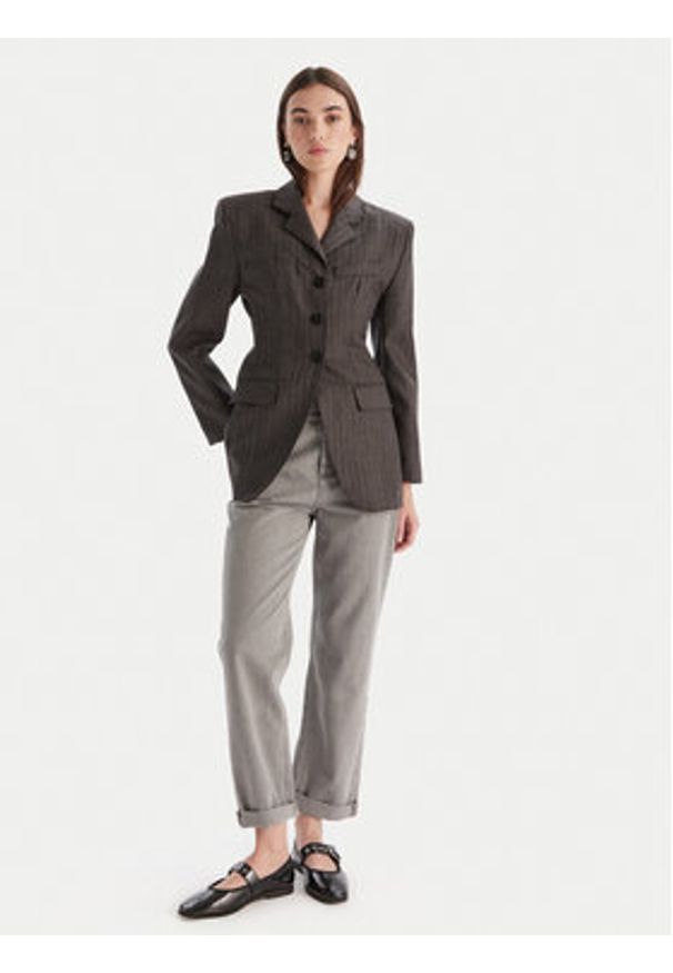 Marella Jeansy Tomboy 2523186074 Szary Loose Fit. Kolor: szary