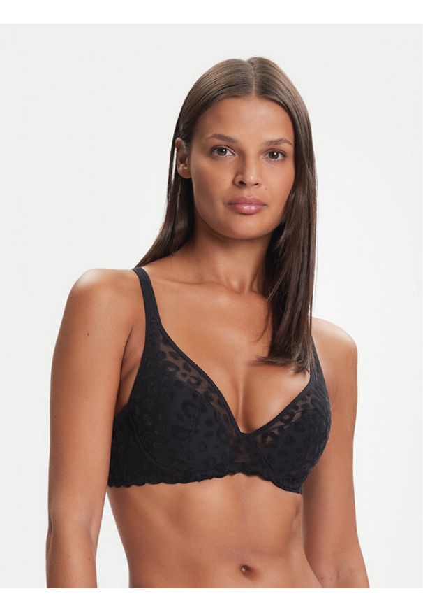 Chantelle Biustonosz z fiszbiną Pulp Girls C22XNC Czarny. Kolor: czarny. Materiał: syntetyk