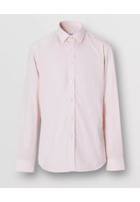 Burberry - BURBERRY - Jasnoróżowa koszula. Okazja: na co dzień, do pracy. Kolor: różowy, wielokolorowy, fioletowy. Materiał: bawełna. Długość rękawa: długi rękaw. Długość: długie. Wzór: haft. Styl: klasyczny, casual #5