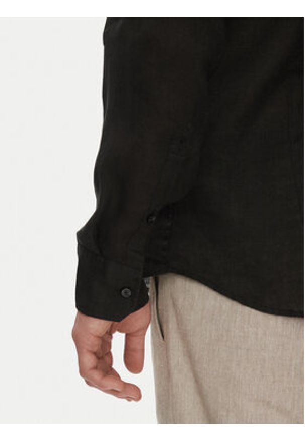 JOOP! Koszula 17 JSH-146Pai-W 30046075 Czarny Slim Fit. Kolor: czarny. Materiał: len