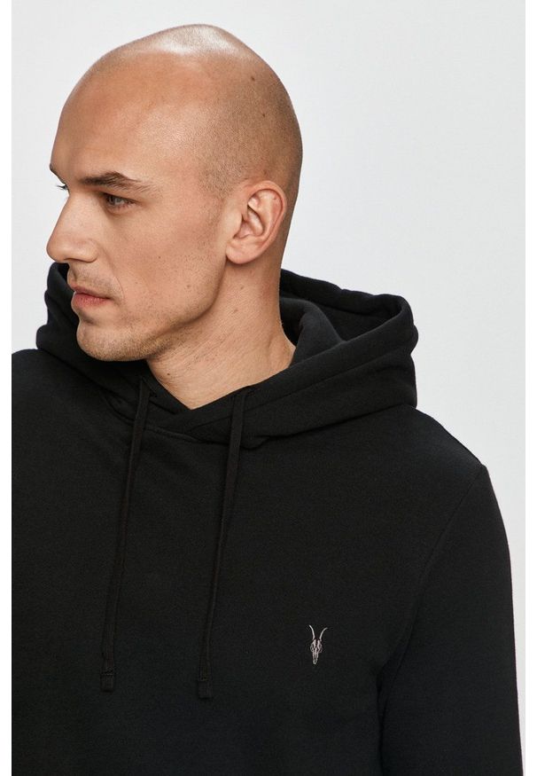 AllSaints - Bluza Raven OTH Hoody. Okazja: na co dzień. Kolor: czarny. Styl: casual