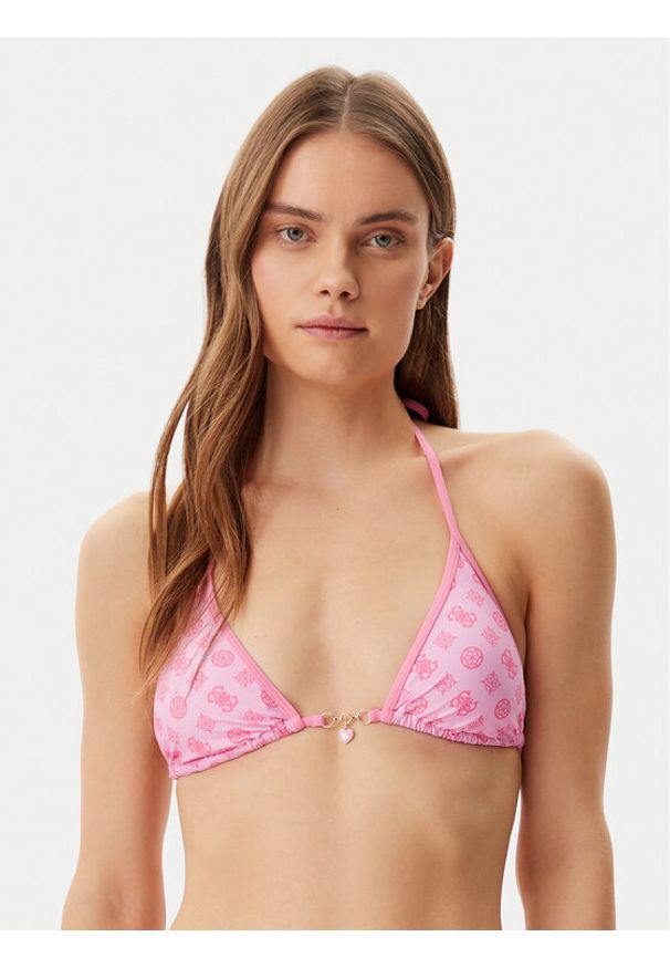 Guess Góra od bikini E5GJ27 KCRL2 Różowy. Kolor: różowy. Materiał: syntetyk