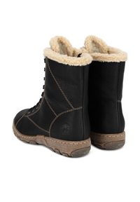 Rieker Botki Z0102-00 Czarny. Kolor: czarny. Materiał: materiał