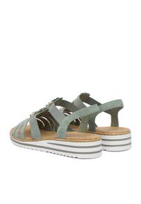 Rieker Sandały CEO-V0649-52 Zielony. Kolor: zielony. Materiał: skóra #3