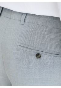 Pako Lorente - PAKO LORENTE – Szare spodnie ganiturowe. Kolor: szary. Materiał: poliester, wiskoza, elastan. Wzór: gładki. Styl: młodzieżowy, elegancki #9
