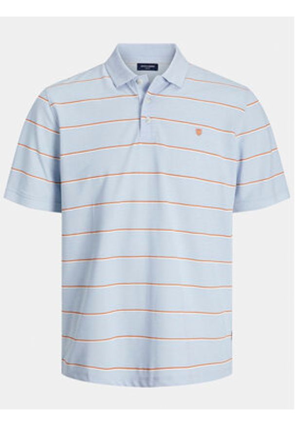 Jack & Jones Polo Bluwin 12170931 Błękitny Regular Fit. Typ kołnierza: polo. Kolor: niebieski. Materiał: syntetyk, bawełna