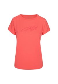 Damski bawełniany t-shirt Kilpi NELLIM-W. Kolor: różowy. Materiał: bawełna