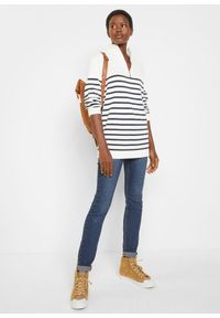 bonprix - Sweter ze stójką. Typ kołnierza: kołnierzyk stójkowy. Kolor: biały #3