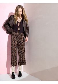 Sinsay - Wiskozowe spodnie culotte ze wzorem paisley - wielobarwny. Materiał: wiskoza. Wzór: paisley