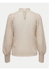 JDY Bluzka Avery 15268408 Beżowy Regular Fit. Kolor: beżowy. Materiał: syntetyk #6