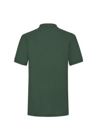 FRUIT OF THE LOOM - Męska Koszulka Polo O Wysokiej Gramaturze. Typ kołnierza: polo. Kolor: zielony