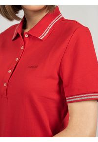 Geox Koszulka Polo "Sustin" | W1210A/T2649 | W Sustin | Kobieta | Czerwony. Okazja: na co dzień. Typ kołnierza: polo. Kolor: czerwony. Materiał: bawełna. Wzór: aplikacja. Styl: casual, klasyczny #3