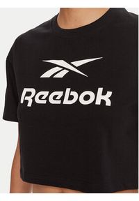 Reebok T-Shirt RK25319CCW Czarny Regular Fit. Kolor: czarny. Materiał: bawełna #4