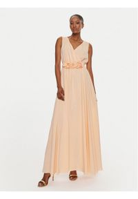 Rinascimento Sukienka wieczorowa CFC0119070003 Pomarańczowy Regular Fit. Kolor: pomarańczowy. Materiał: syntetyk. Styl: wizytowy #1