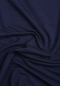 Born2be - Granatowy Gładki Top na Szerokich Ramiączkach w Stylu Basic Starbe. Okazja: do pracy, na co dzień. Kolekcja: plus size. Kolor: niebieski. Materiał: jeans. Długość rękawa: na ramiączkach. Wzór: gładki. Sezon: lato. Styl: elegancki, klasyczny, casual #8