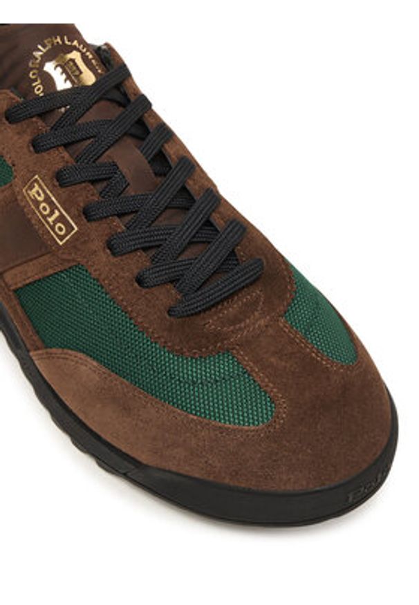 Polo Ralph Lauren Sneakersy 809974046001 Brązowy. Kolor: brązowy. Materiał: zamsz, skóra