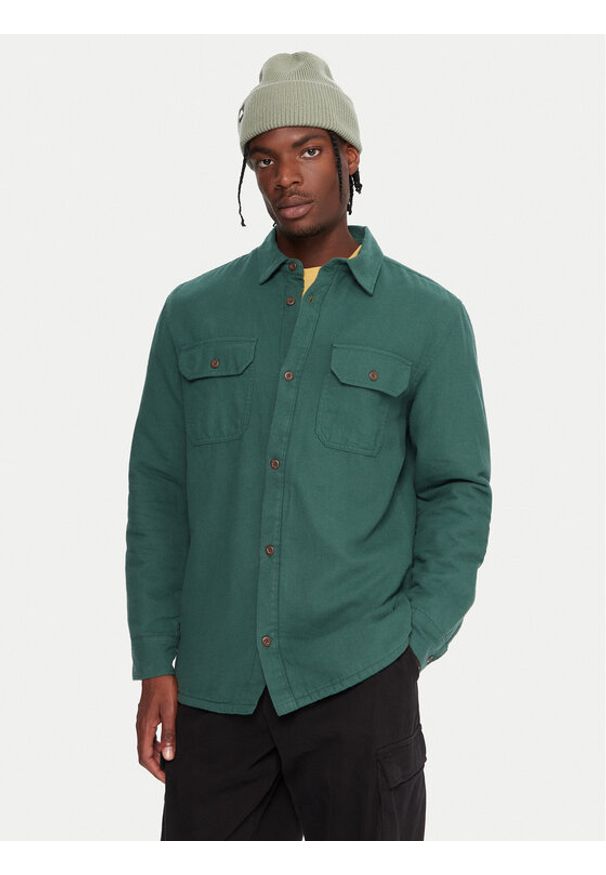 Quiksilver Koszula Husson EQYWT04668 Zielony Regular Fit. Kolor: zielony. Materiał: bawełna