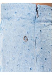 Guess Spódnica mini Aini W3GD0A KALQ0 Niebieski Slim Fit. Kolor: niebieski. Materiał: bawełna #3
