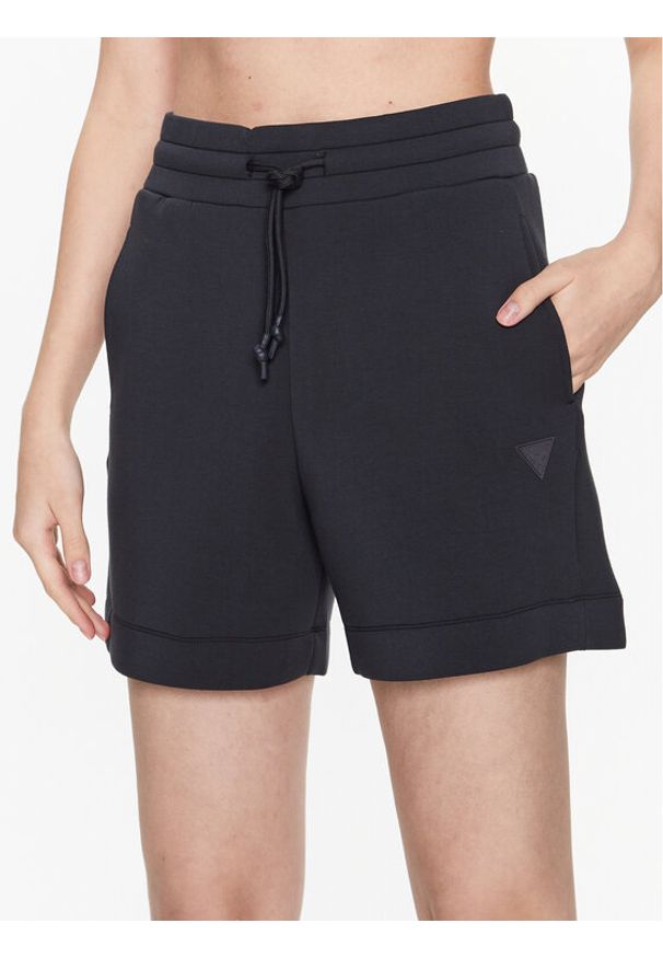 Guess Szorty sportowe Elly V2YD10 K7UW2 Szary Relaxed Fit. Kolor: szary. Materiał: wiskoza