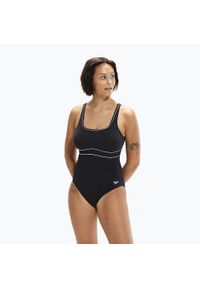 Strój pływacki jednoczęściowy Speedo New Contour Eclipse. Kolor: czarny. Materiał: elastan, poliamid