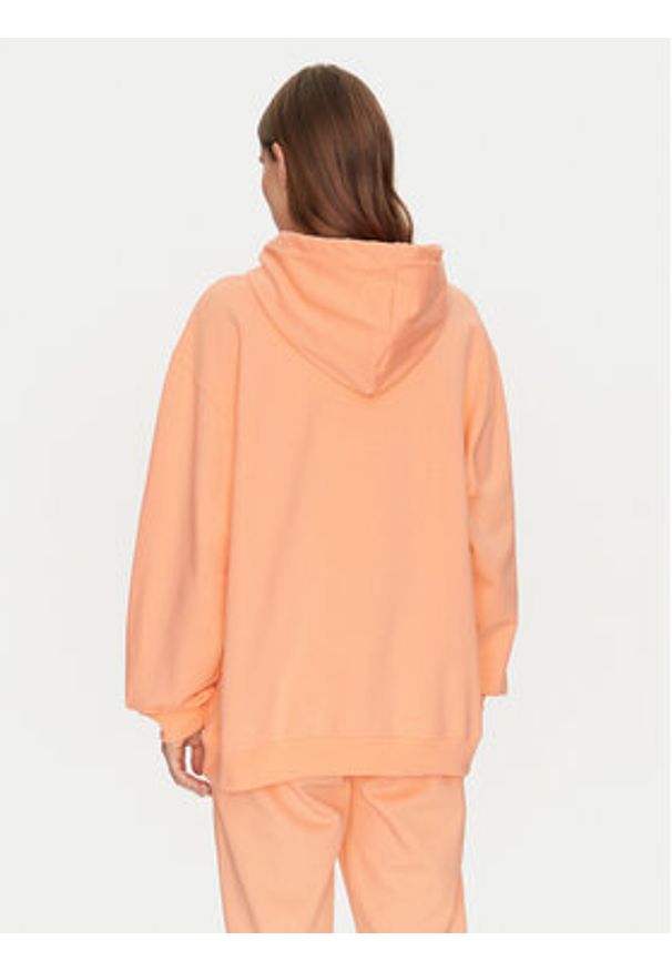 Adidas - adidas Bluza Essentials JJ3499 Różowy Oversize. Kolor: różowy. Materiał: bawełna