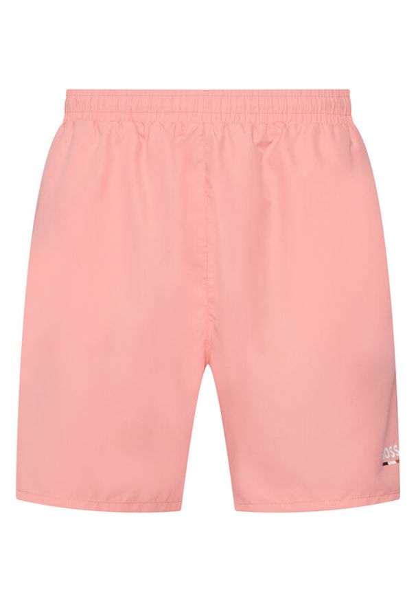 BOSS Szorty kąpielowe Swordfish 50554613 Różowy jasny Regular Fit. Kolor: różowy. Materiał: syntetyk