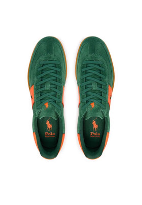 Polo Ralph Lauren Sneakersy 809P07172002 Zielony. Kolor: zielony. Materiał: skóra, zamsz