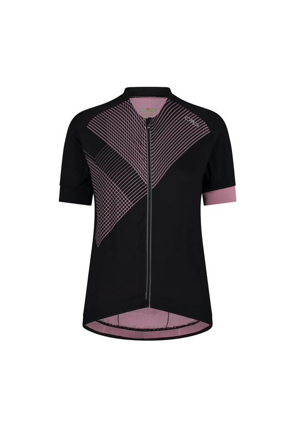 Damski jersey CMP. Kolor: czarny. Materiał: jersey. Sport: kolarstwo
