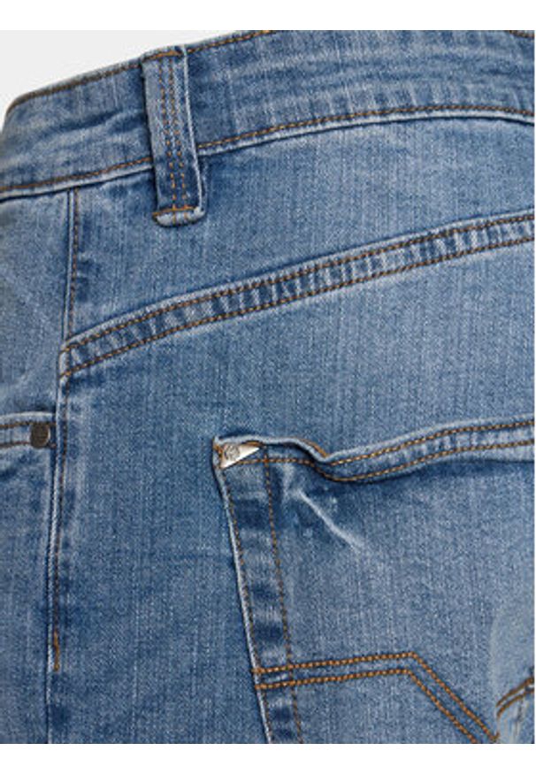 INDICODE Szorty jeansowe Kaden Holes 70-104 Niebieski Regular Fit. Kolor: niebieski. Materiał: bawełna