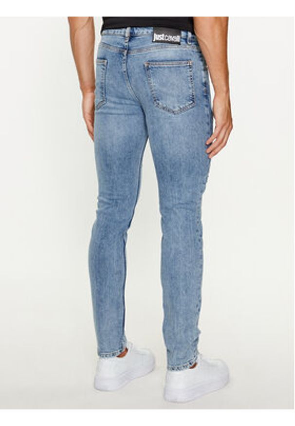 Just Cavalli Jeansy 75OAB5J0 Niebieski Slim Fit. Kolor: niebieski