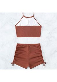 Intica - Strój kąpielowy dwuczęściowy szybkoschnący z regulacją Dragulina. Kolor: czarny. Materiał: materiał #8