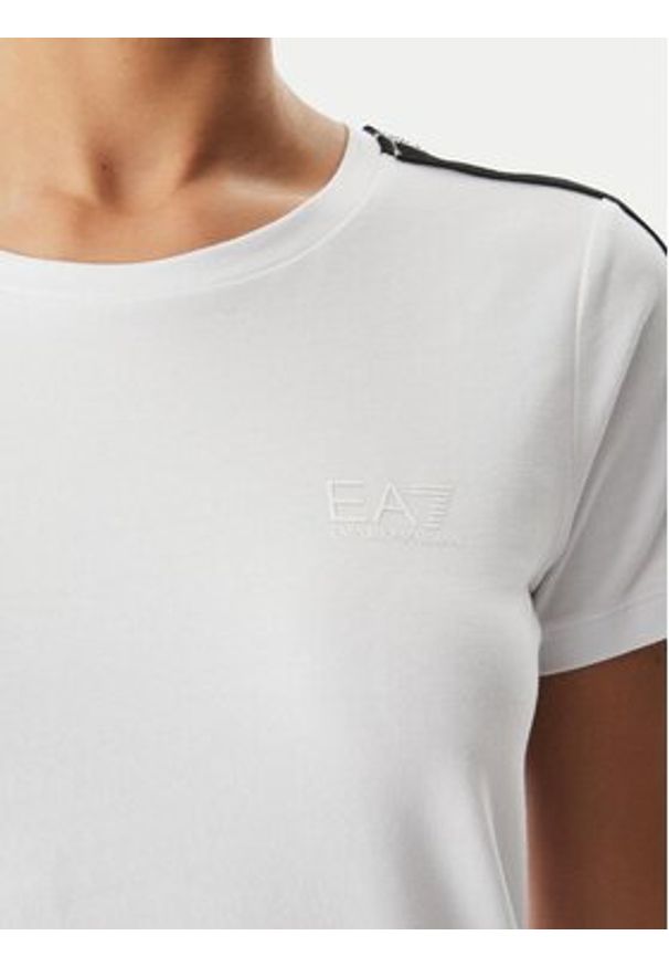 EA7 Emporio Armani T-Shirt 7W001490 AF10373 U0002 Biały Regular Fit. Kolor: biały. Materiał: bawełna