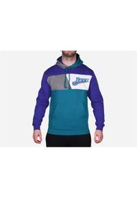 Bluza sportowa męska Mitchell & Ness Utah Jazz. Typ kołnierza: kaptur. Kolor: wielokolorowy, fioletowy