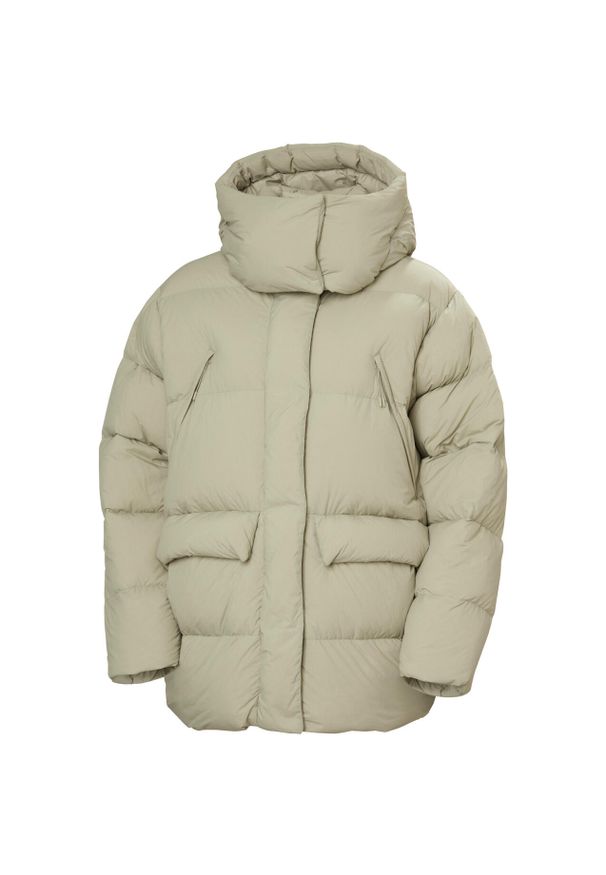 Damska kurtka puchowa Helly Hansen Inspire Down. Kolor: zielony. Materiał: puch. Sezon: zima. Sport: turystyka piesza