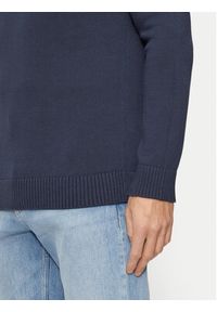 Tommy Jeans Sweter Essential DM0DM19429 Granatowy Slim Fit. Kolor: niebieski. Materiał: bawełna #4