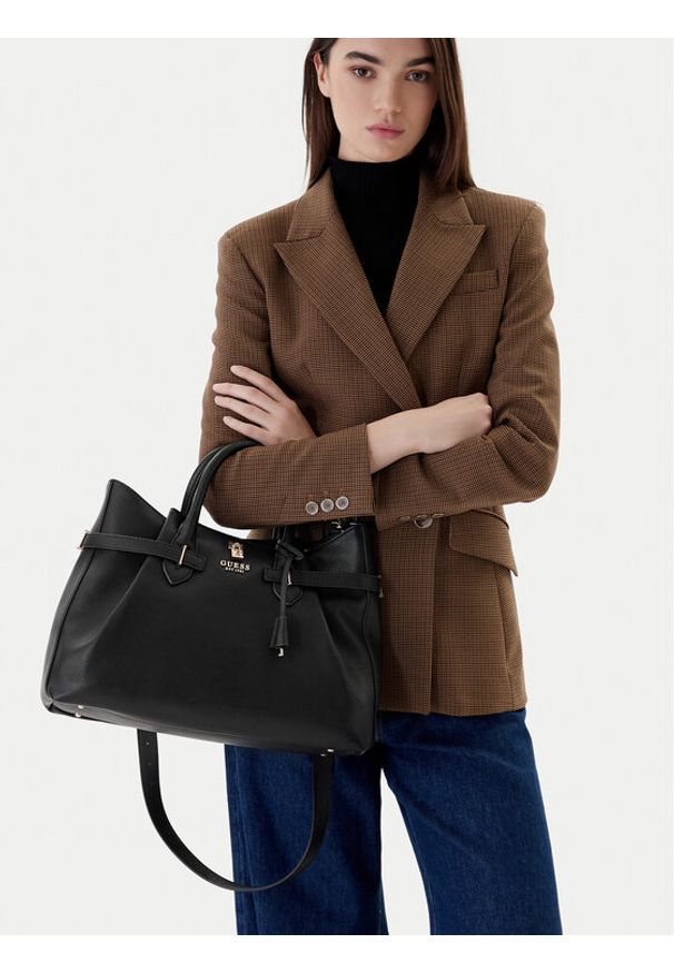 Guess Torebka Yesba HWBG78 33070 Czarny. Kolor: czarny. Materiał: skórzane