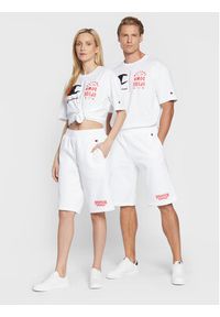 Champion Szorty sportowe Unisex STRANGER THINGS 217782 Biały Regular Fit. Kolor: biały. Materiał: syntetyk, bawełna. Styl: sportowy