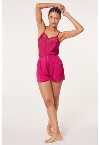 Etam szorty piżamowe Ladyly damskie kolor różowy. Kolor: różowy. Materiał: materiał
