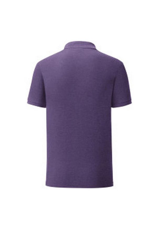 FRUIT OF THE LOOM - Koszulka Polo Męska Iconic. Typ kołnierza: polo. Kolor: fioletowy