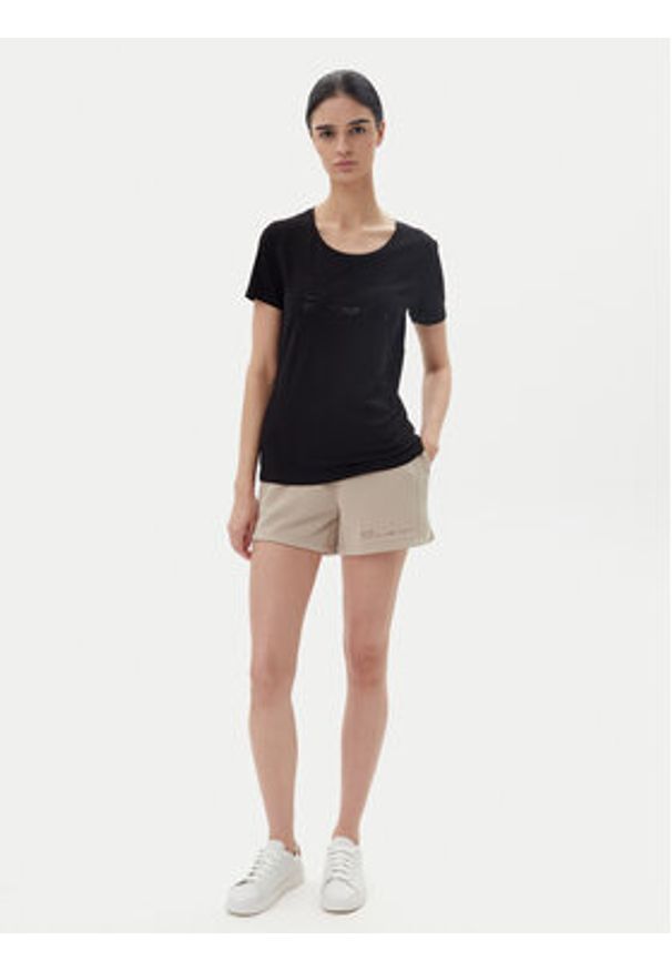 EA7 Emporio Armani T-Shirt 7W000094 AF10373 UC001 Czarny Slim Fit. Kolor: czarny. Materiał: bawełna