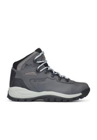 columbia - Buty Trekkingowe Damskie Columbia Newton Ridge Plus. Wysokość cholewki: za kostkę. Zapięcie: sznurówki. Kolor: szary. Materiał: syntetyk, materiał. Szerokość cholewki: normalna. Styl: sportowy