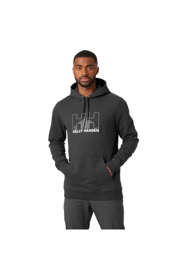 Bluza z kapturem Helly Hansen nord graphic. Typ kołnierza: kaptur. Kolor: wielokolorowy, szary, brązowy