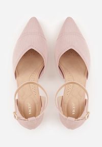 Born2be - Różowe Czółenka z Tkaniny VICES na Szpilce z Paskiem Wokół Kostki i Wkładką Soft-Pillow Vhestarish. Okazja: na co dzień, do pracy, na spotkanie biznesowe. Zapięcie: pasek. Kolor: różowy. Materiał: tkanina. Obcas: na szpilce. Styl: casual, biznesowy, elegancki #9