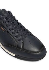 BOSS Sneakersy Nitan 50552880 Granatowy. Kolor: niebieski. Materiał: skóra